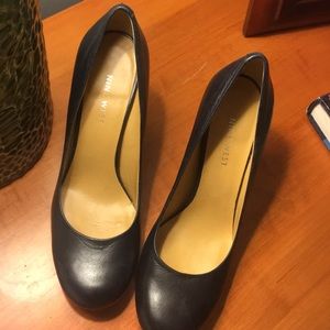 Navy Blue high heel shoe
